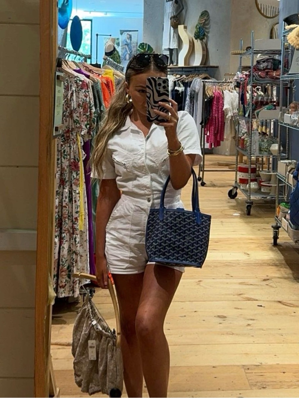 Zara White Short-Sleeve Romper